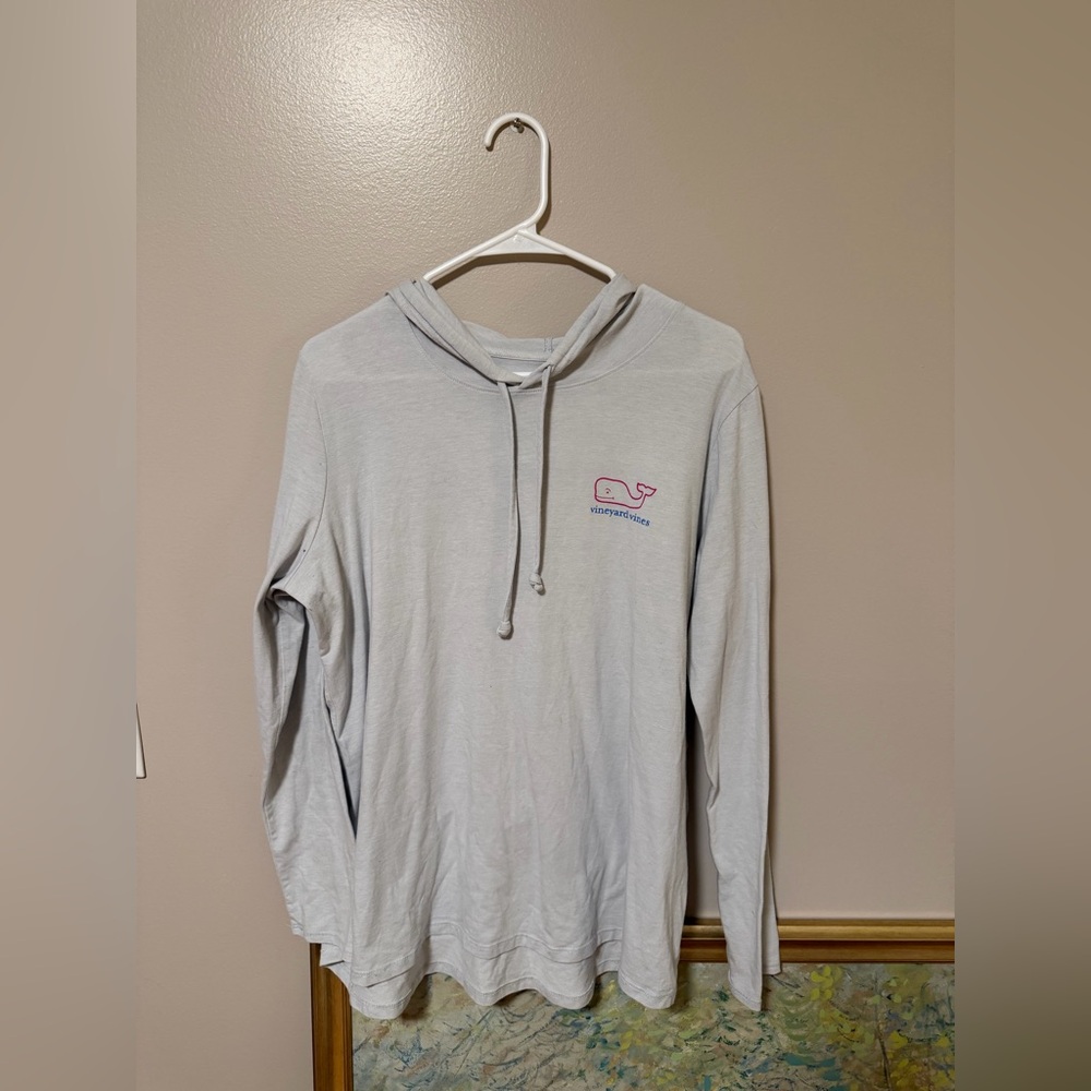 Vineyard Vines Edgartown Hooded Long Sleeve Tee XL Whale Logo